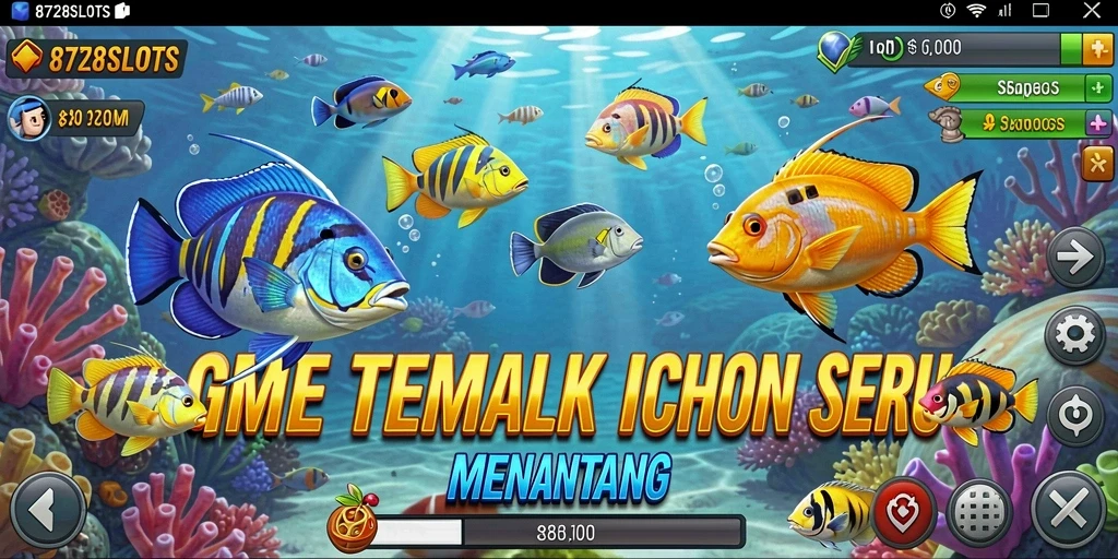 Tampilan gameplay menembak ikan yang mendebarkan di 8728SLOTS.