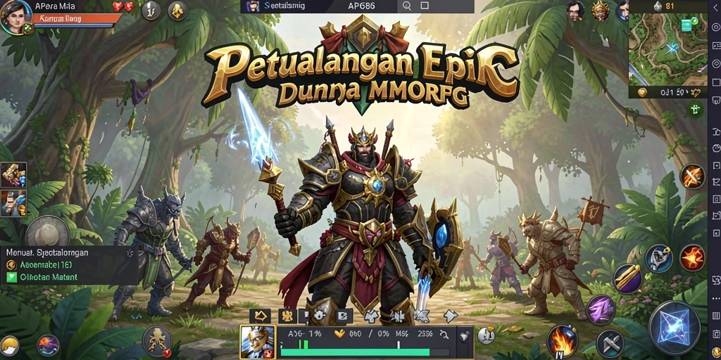Gameplay yang seru dan mendebarkan di dunia MMORPG.