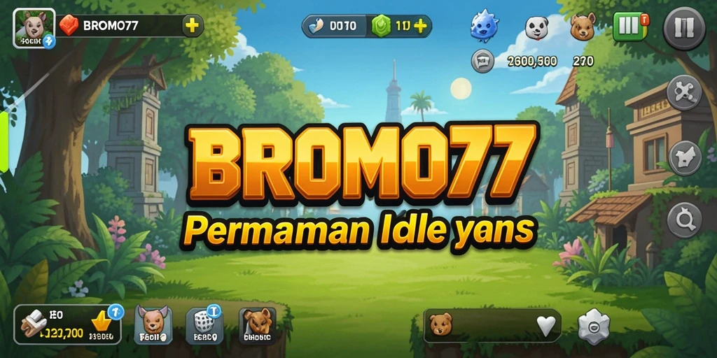 Screenshot gameplay BROMO77 menampilkan pengalaman bermain Idle yang menawan.
