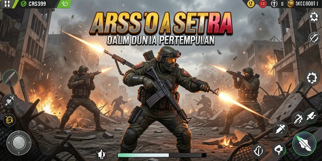 Tangkapan layar utama game CRS99 yang menunjukkan aksi pertarungan menarik.