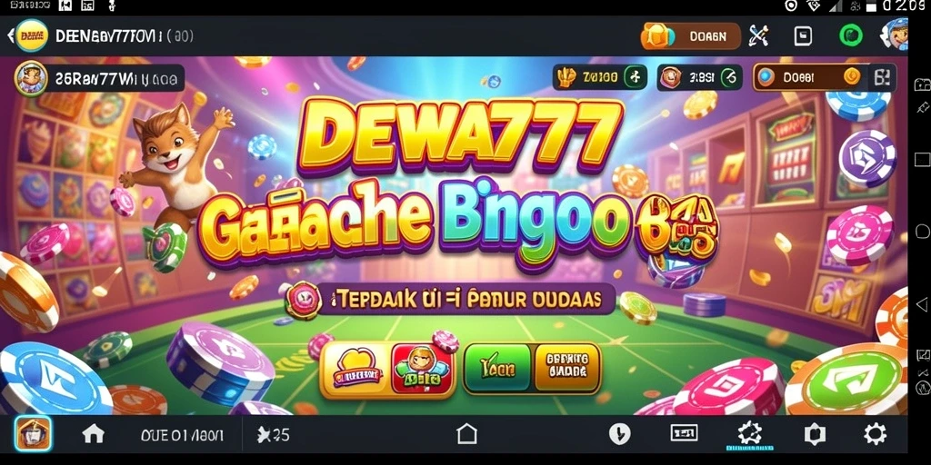 Tampilan gameplay seru di DEWA777 Bingo.