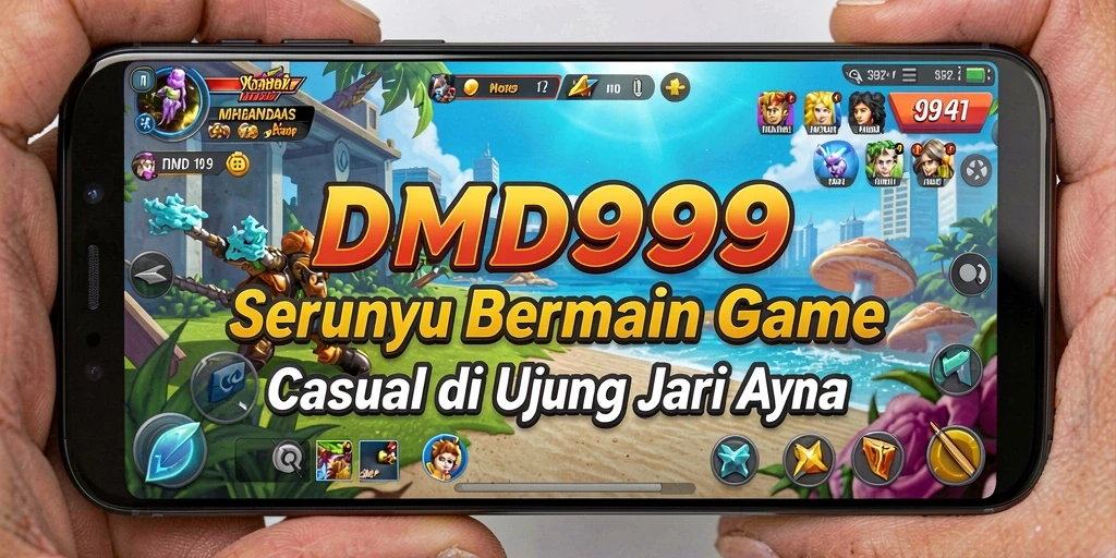 Tangkapan layar DMD999 menunjukkan gameplay yang menyenangkan dan penuh warna.