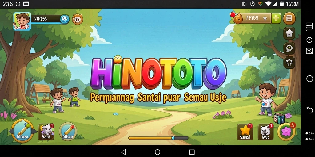 Tampilkan gameplay HINOTOTO yang menyenangkan dan penuh warna.
