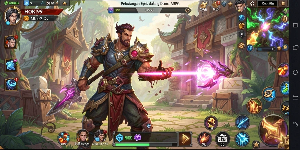 Screenshot menampilkan aksi gameplay seru dalam HOKI99.