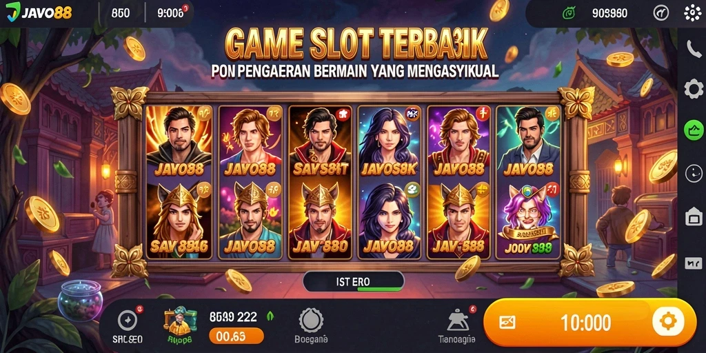 Tampilan permainan Slot yang menarik dan penuh warna dari JAVO88.