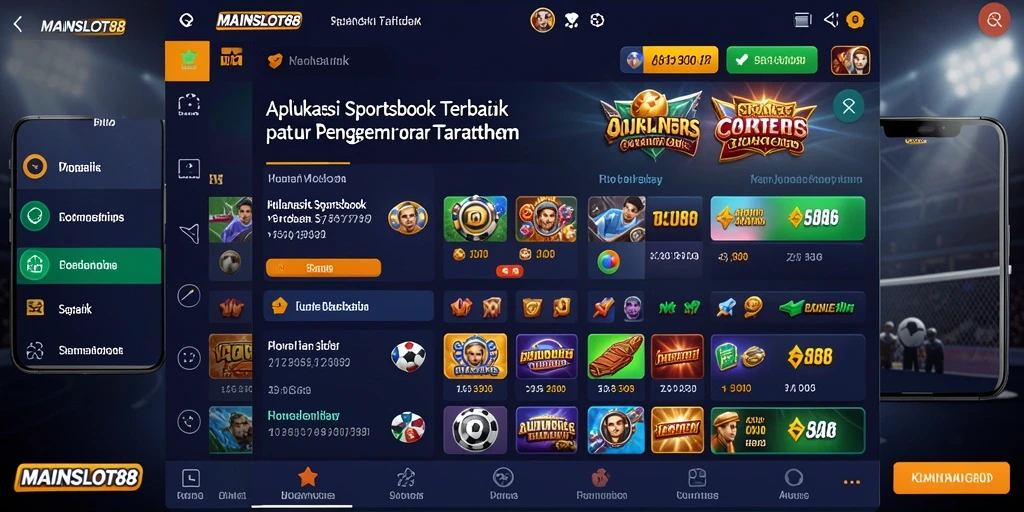 Tampilan utama MAINSLOT88 dengan antarmuka pengguna yang menarik di Sportsbook.