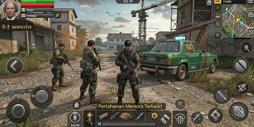 Screenshot gameplay MERPATI178 menunjukkan aksi Tower Defense yang seru dan strategis.