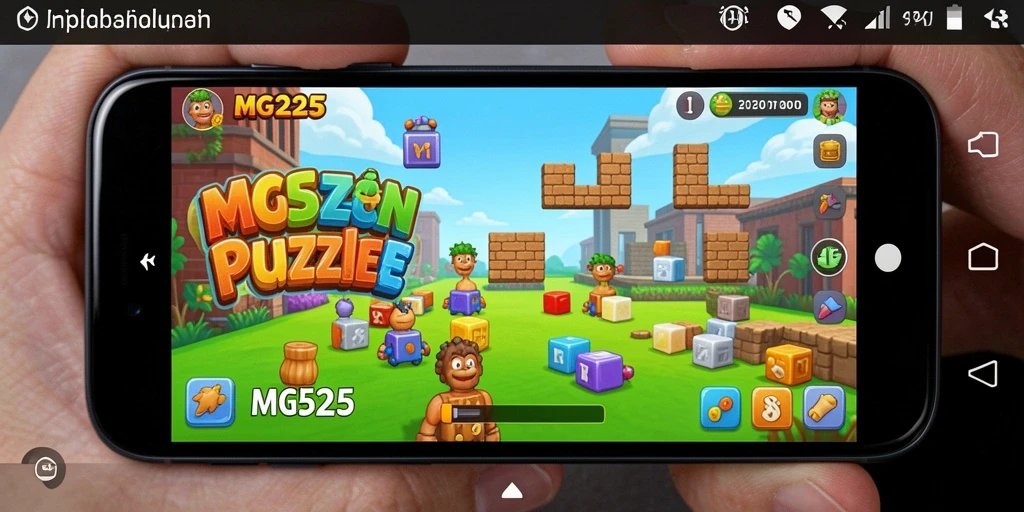 Tampilan gameplay menarik dari MG525 dengan puzzle yang penuh warna.