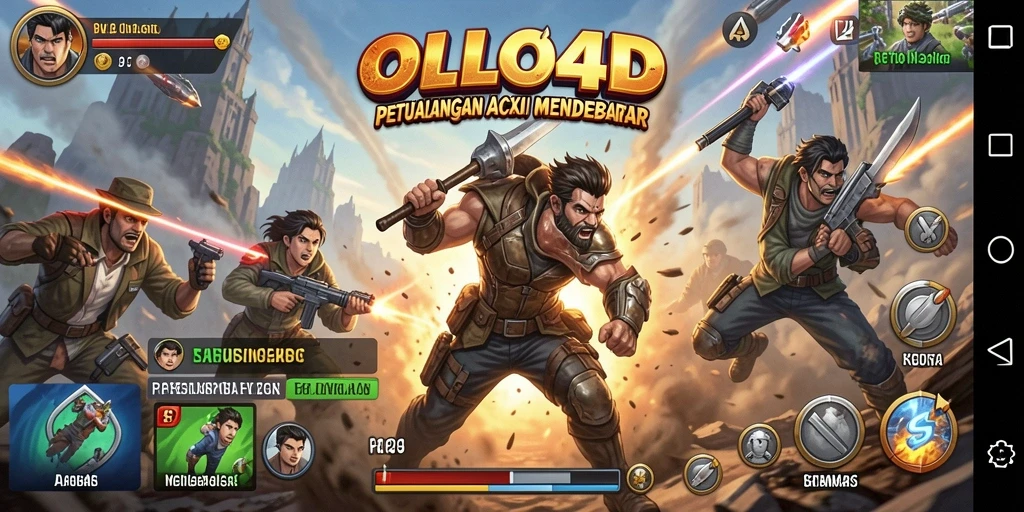 Tampilan gameplay OLLO4D yang penuh aksi dan mendebarkan.