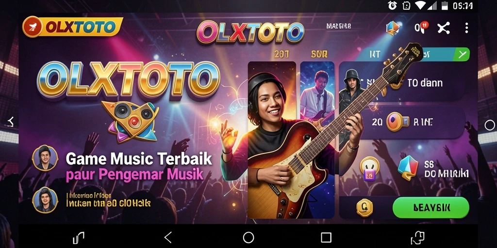 Tampilan menarik dari gameplay OLXTOTO yang menyuguhkan berbagai lagu.