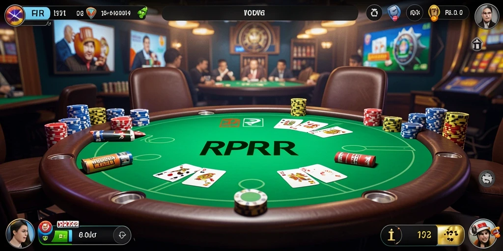 Tampilan gameplay Poker yang mendebarkan dalam RPRR.