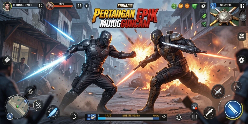 Screenshot utama S13 menunjukkan pertempuran seru dan intens.