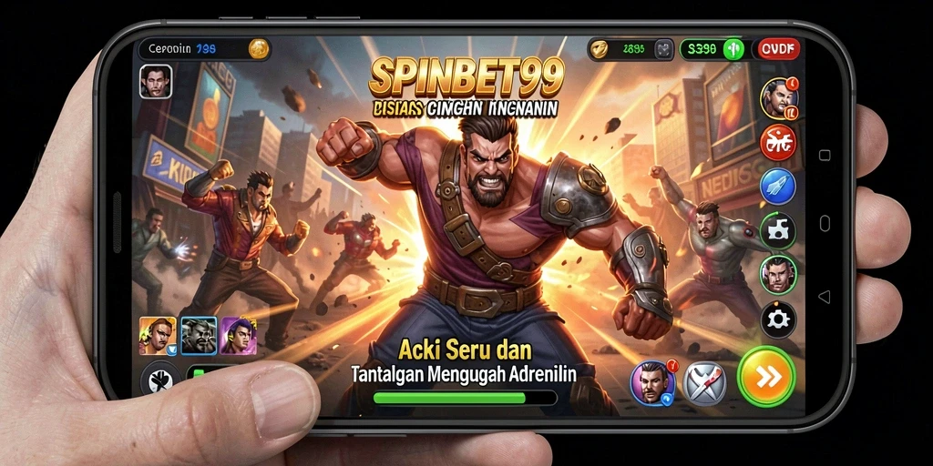 Tampilan gameplay SPINBET99 yang mendebarkan dan penuh aksi.