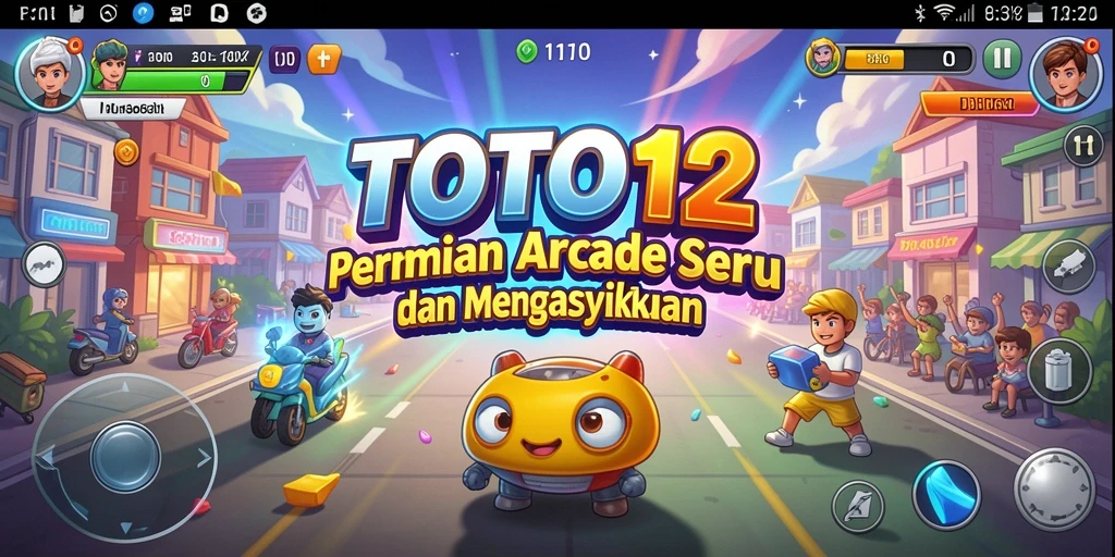 Tangkapan layar gameplay TOTO12 menunjukkan aksi seru dan menegangkan dalam game arcade.