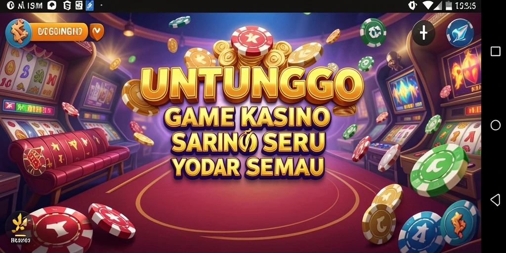 Screenshot UNTUNGGO menampilkan gameplay Kasino yang mengasyikkan.
