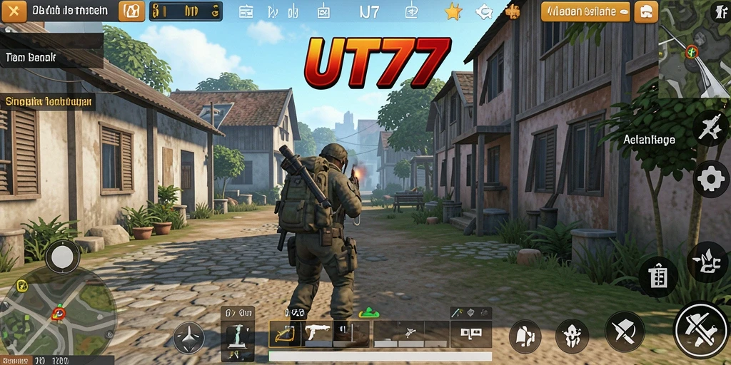 Tampilan gameplay UT77 yang menarik dalam simulasi kehidupan.