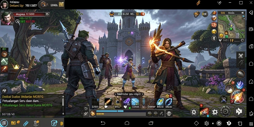 Tampilan gameplay V87 yang epik dan penuh aksi.