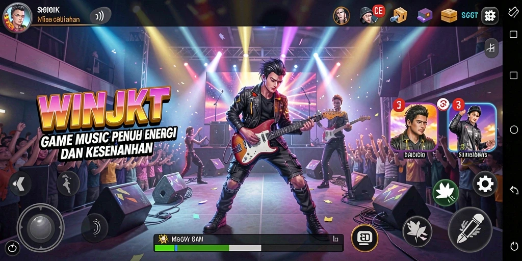 Screenshot utama WINJKT menunjukkan pengalaman gameplay yang seru dan interaktif.