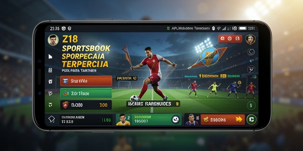 Tampilan antarmuka Z18 yang menarik saat gameplay Sportsbook.
